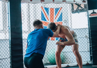Nikita Bagley Cage Fight Practise
