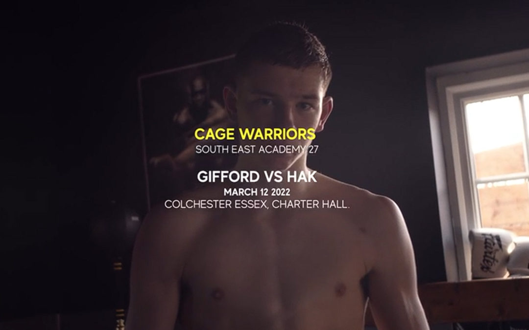 Jaccob Gifford, Amateur fighter from GBTT, fight talk video overlay