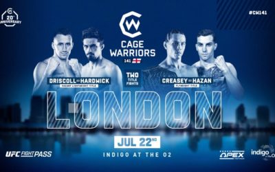 Cage Warriors turns 20 and asks GBTT to help celebrate in style at the indigo!