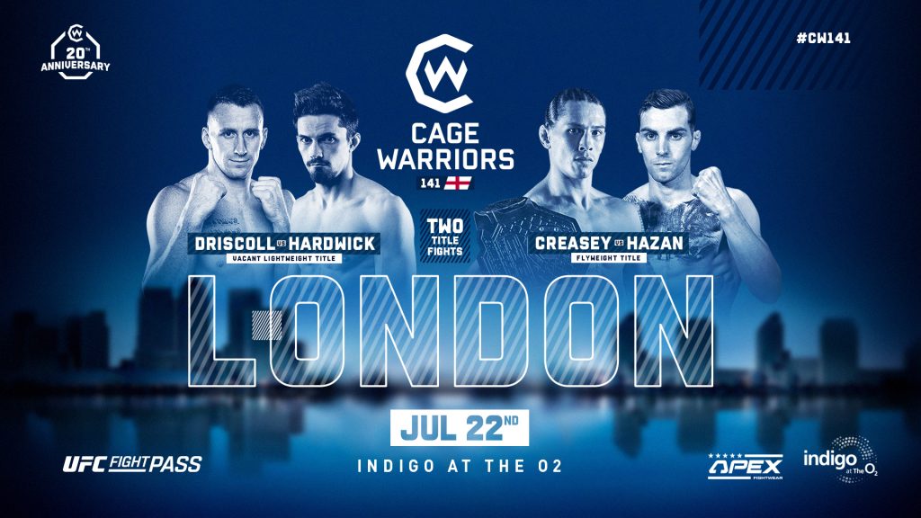 Cage Warriors turns 20 and asks GBTT to help celebrate in style at the indigo!