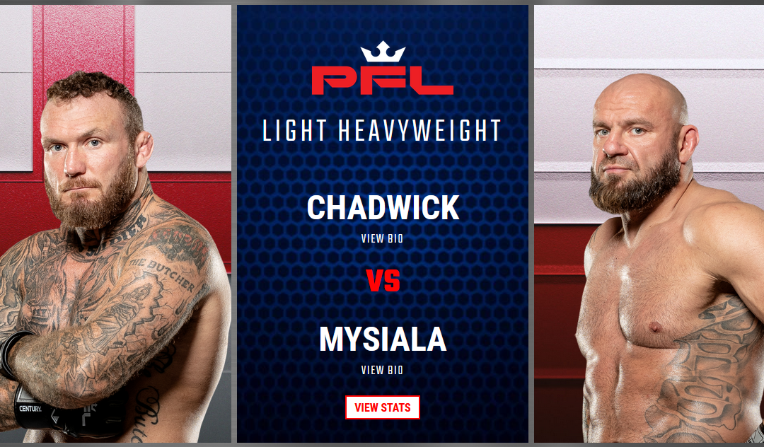 Przemyslaw Mysiala making his PFL debut this weekend in Cardiff
